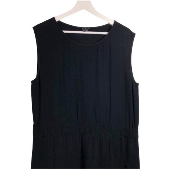 Theory Black Stretch Waistband Sleeveless Dress - Picture 4 of 12